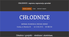 Desktop Screenshot of chlodnice-krakow.pl