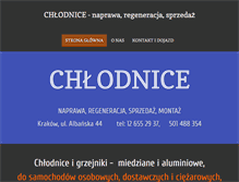 Tablet Screenshot of chlodnice-krakow.pl